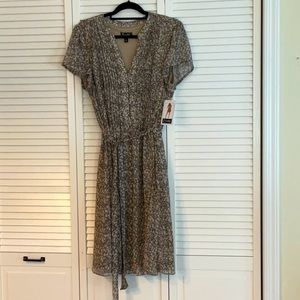 Dress Brown & Beige